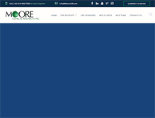 Tablet Screenshot of mooreclinicalresearch.com